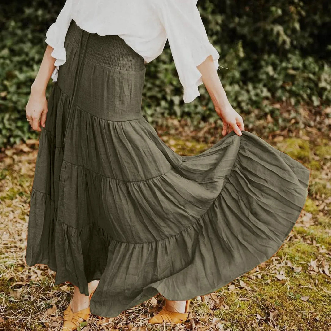 Celeste™ - Boho High-Waisted Maxi Skirt