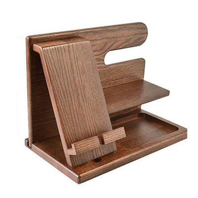 Wooden Phone Docking Station | Premium Organizer for Your Essentials