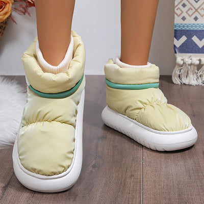 Women's Warm Lined Winter Slippers with High Shaft - Comfortable House Shoes