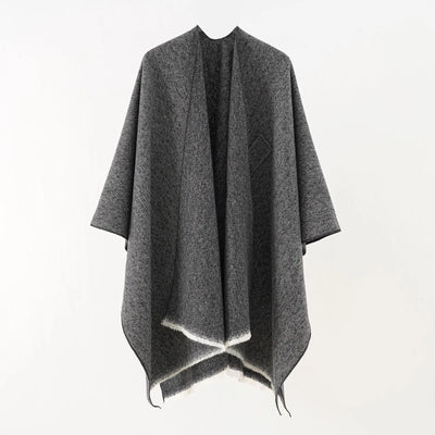 Mia Cashmere Poncho | Retro & Stylish Shawl Cloak for Women