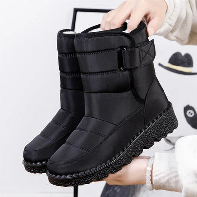 Women's Waterproof Winter Boots with Fur Lining and Anti-Slip Sole