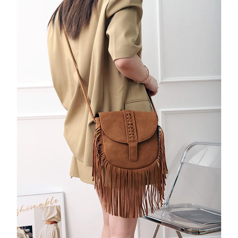 Chic Tassel Women Shoulder Bag