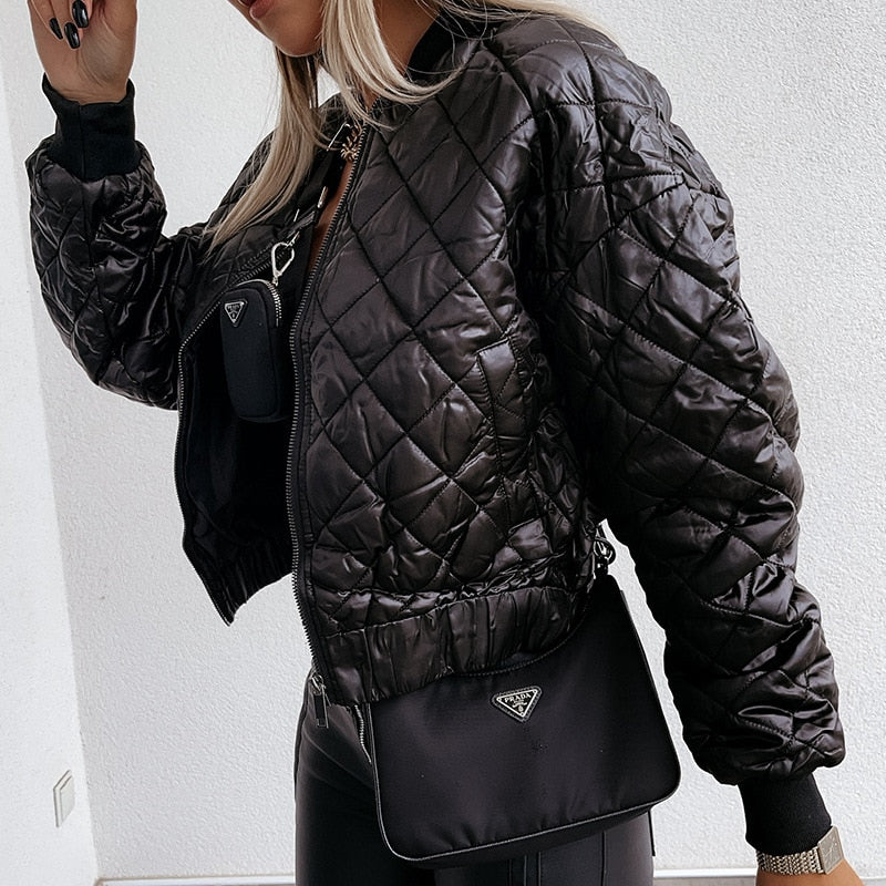 Sofia Jacket | Quilted Bomber Jacket for Effortless Style