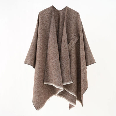 Mia Cashmere Poncho | Retro & Stylish Shawl Cloak for Women