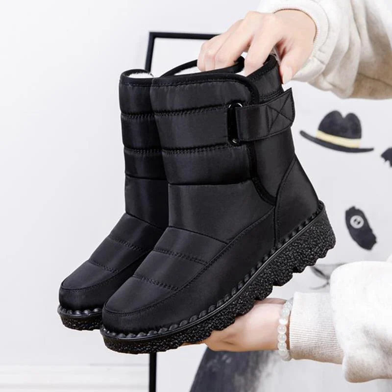 Women's Waterproof Winter Boots with Fur Lining and Anti-Slip Sole