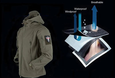 Outdoor Men's Waterproof Windproof Jacket