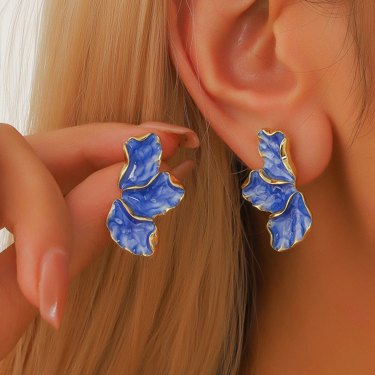 Maple Leaf Earrings – Elegant and Colorful Petal Earrings for Women