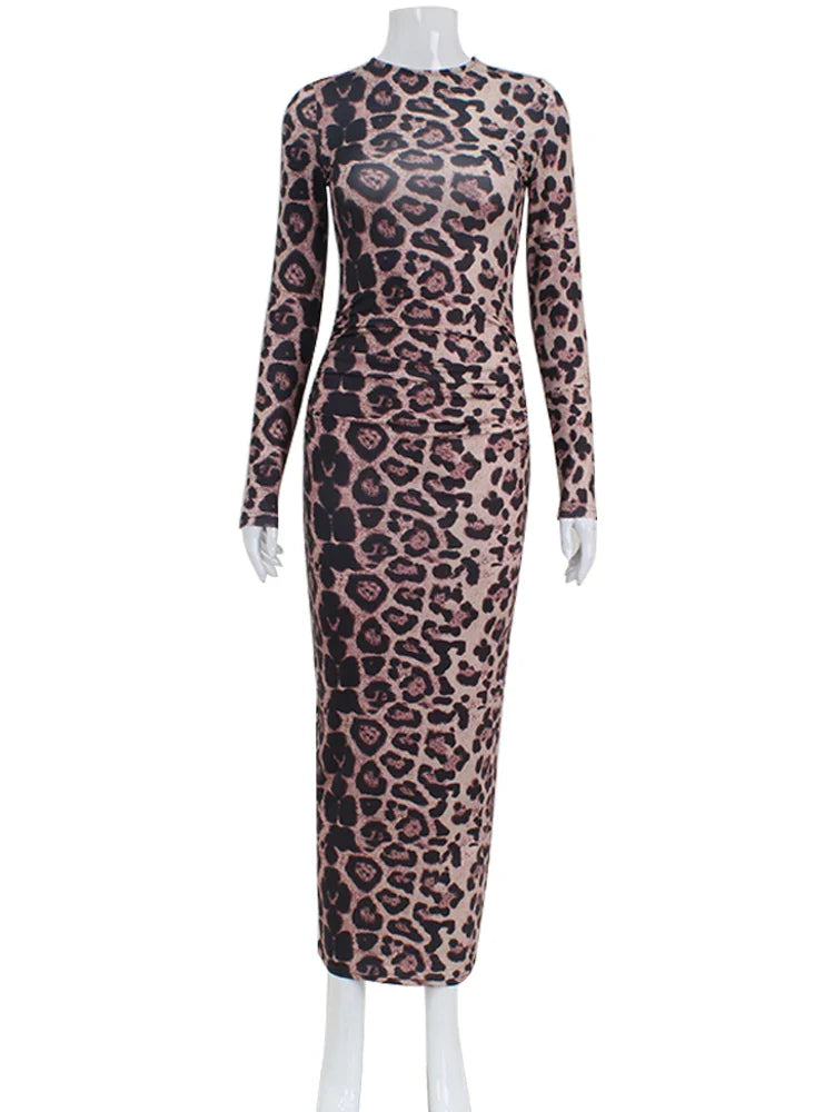 Leopard Bodycon Sheath Dress - Bold & Sleek Animal Print Fashion