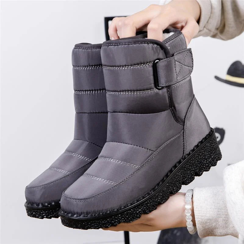 Women's Waterproof Winter Boots with Fur Lining and Anti-Slip Sole