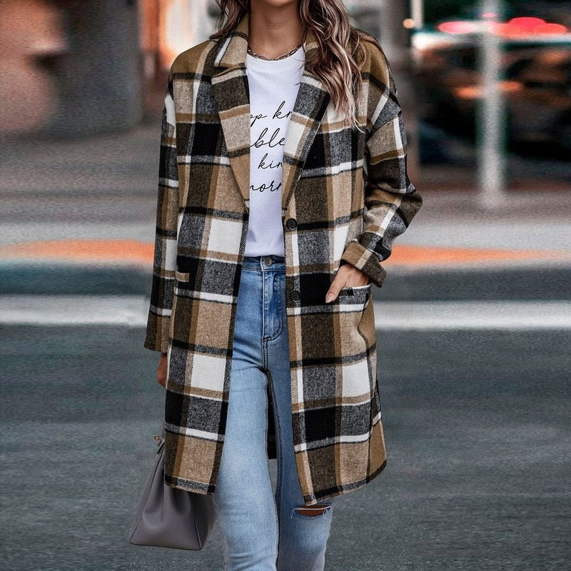 Bethany's Jacket™: Women's Plaid Coat