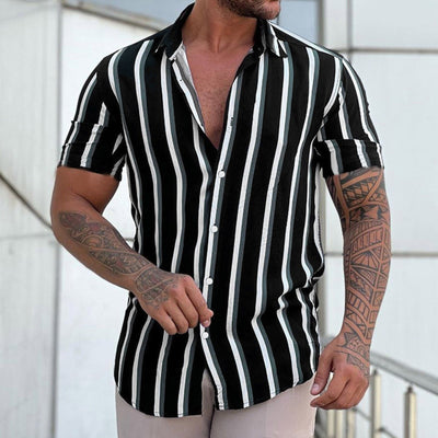 Zane Striped Shirt | Sleek, Fitted Look with Bold Stripes