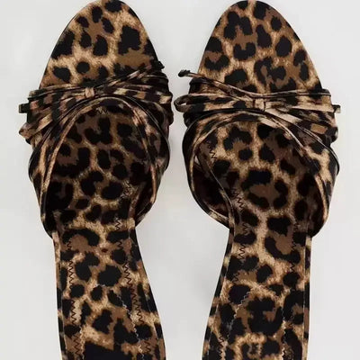 Leopard Print High Heels – Stylish Animal Print Sandals for Women