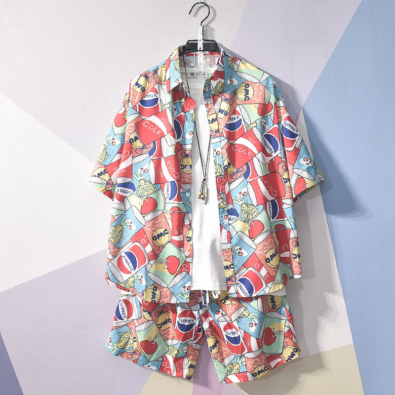 Kris Men's Casual Shirt and Shorts Set | Stylish Printed Summer Combo