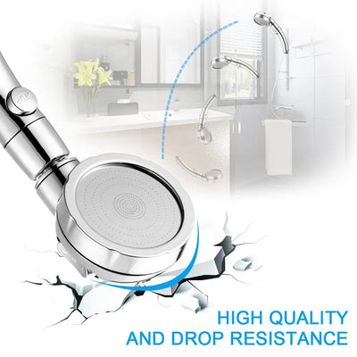 PowerHead 3-in-1 Shower Head with Hose | High-Pressure Water-Saving Design