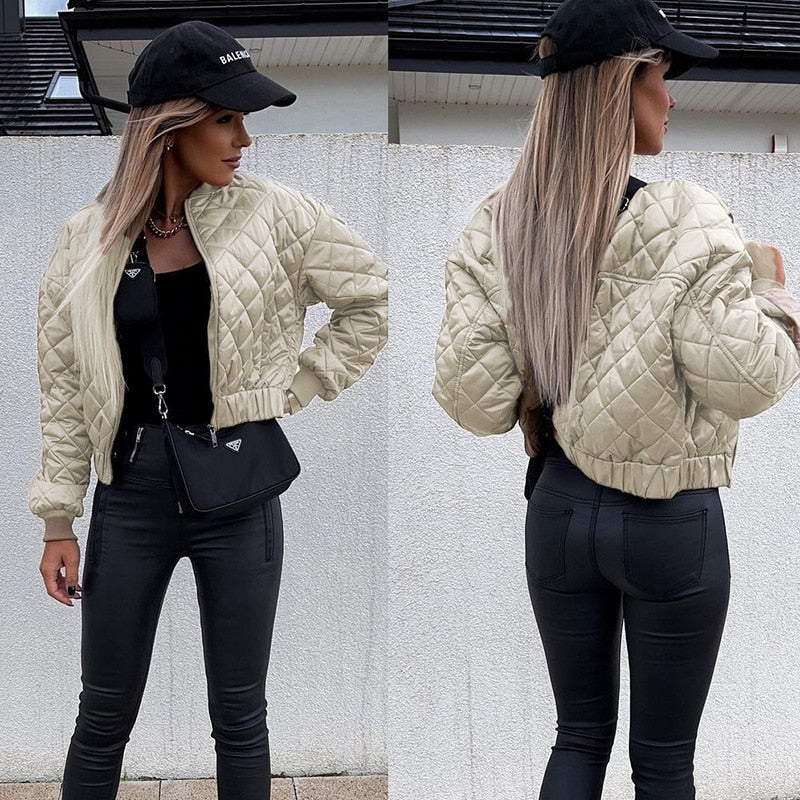 Sofia Jacket | Quilted Bomber Jacket for Effortless Style