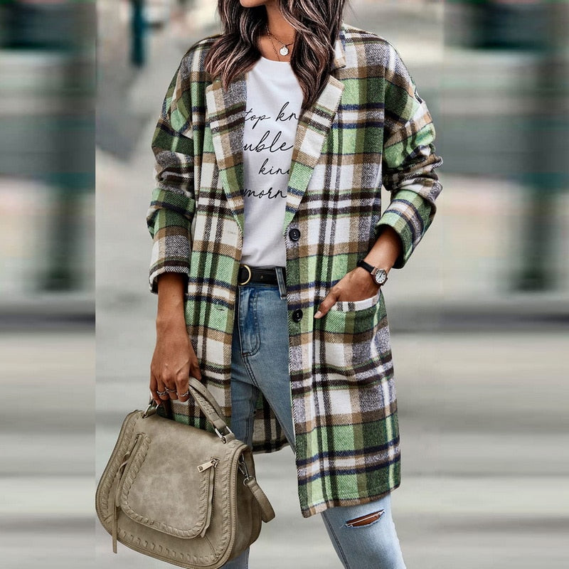 Bethany's Jacket™: Women's Plaid Coat