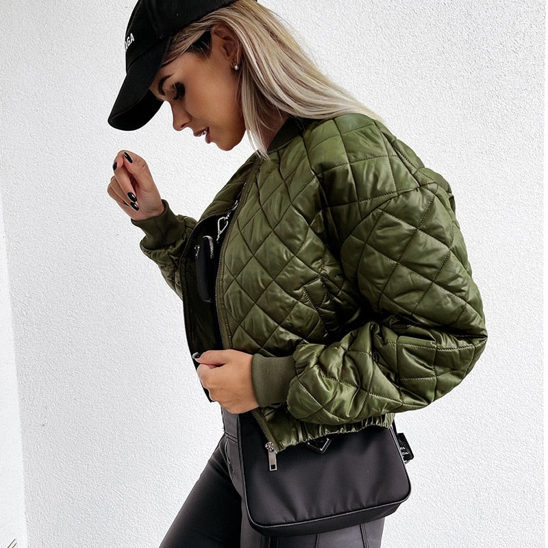 Sofia Jacket | Quilted Bomber Jacket for Effortless Style