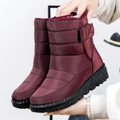 Women's Waterproof Winter Boots with Fur Lining and Anti-Slip Sole