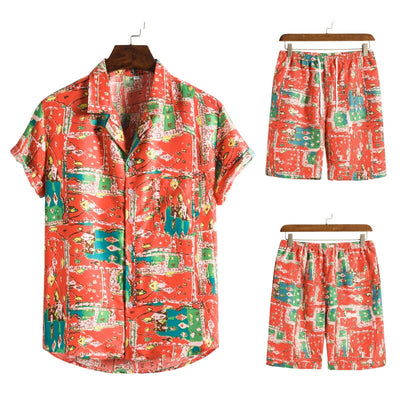 Hawaiian Men’s Set | Vibrant Summer Combo