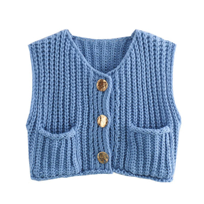 Bella | Stylish Knitted Vest for Women – Cozy & Trendy Layering Piece