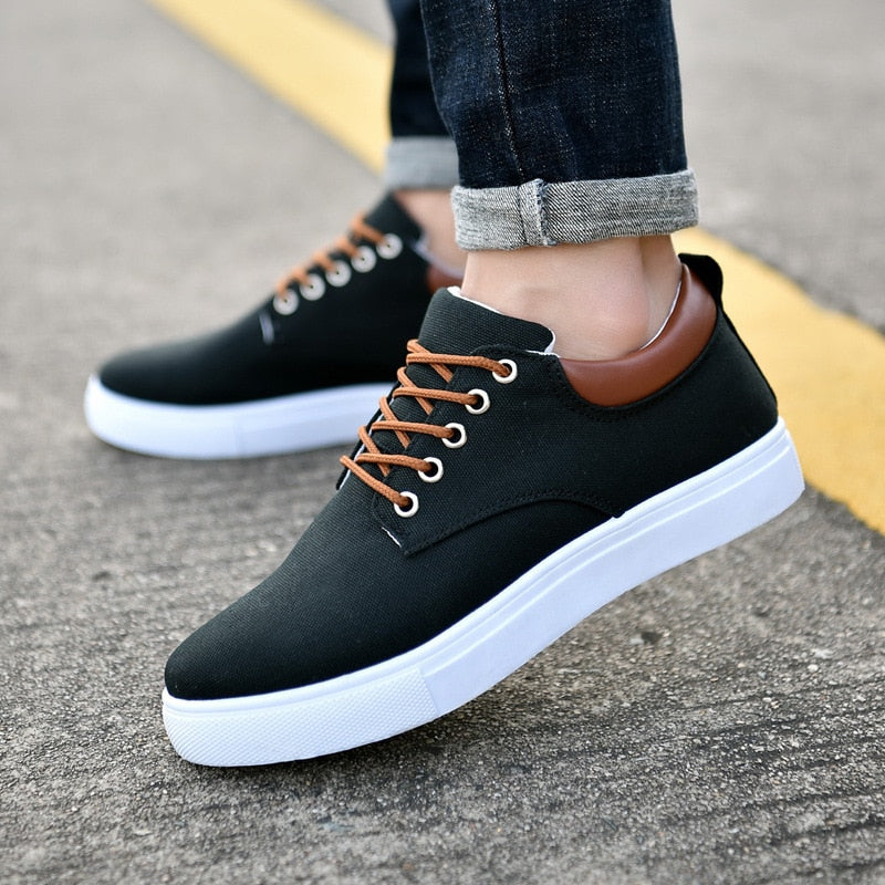 David™ Canvas Sneakers | Stylish Men's Sneakers with White Sole