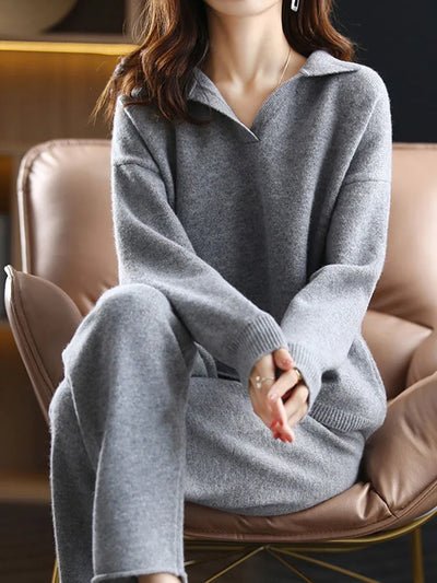 SHOGUN | Casual Elegance Knit Set – Cozy and Chic Two-Piece Outfit