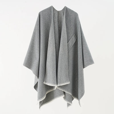 Mia Cashmere Poncho | Retro & Stylish Shawl Cloak for Women