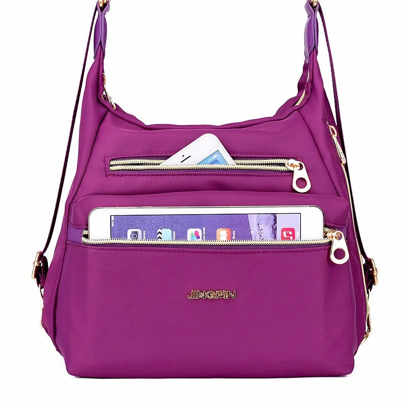 Convertible Multi-Purpose Handbag – Crossbody and Backpack with Multiple Compartments