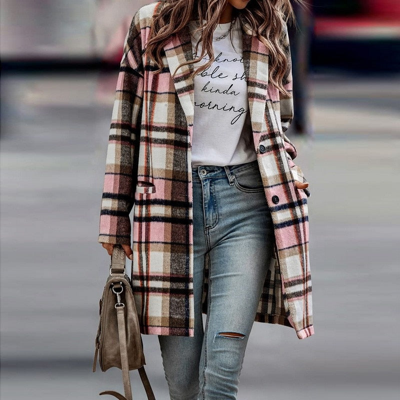 Bethany's Jacket™: Women's Plaid Coat