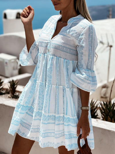 Inna Ibiza Ruffle Dress | Airy Boho Style with a Relaxed Fit