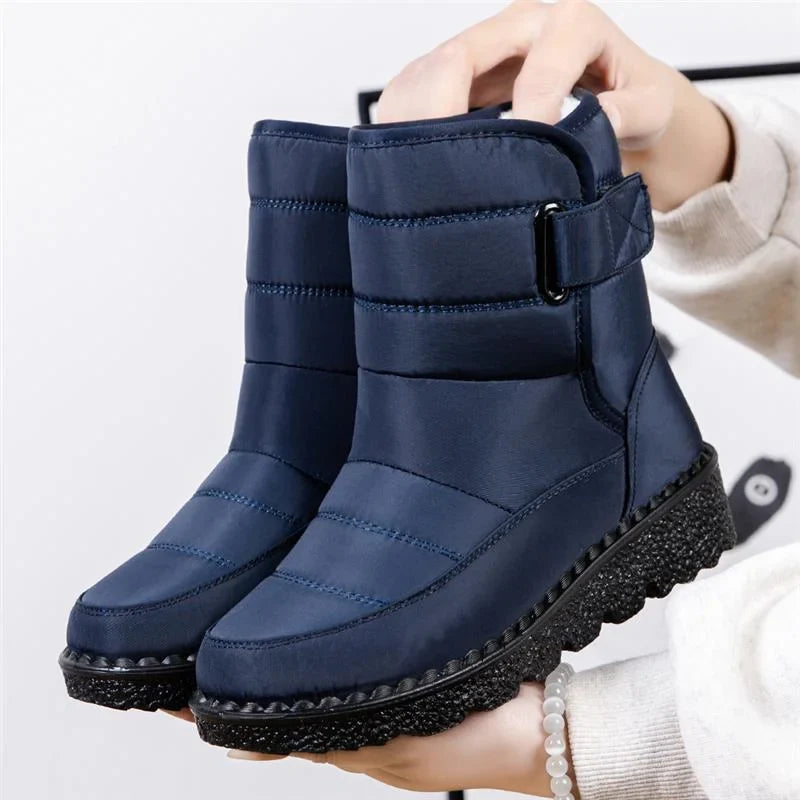 Women's Waterproof Winter Boots with Fur Lining and Anti-Slip Sole