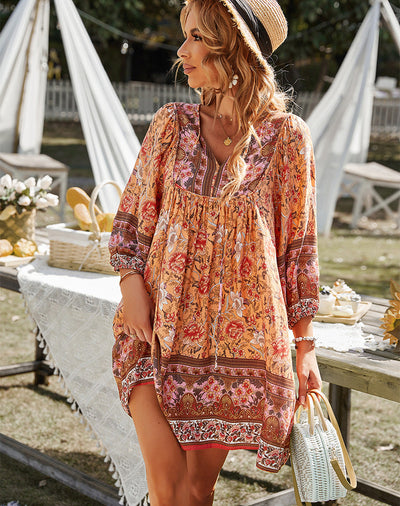 Loose Floral Dress - Bloom This Summer!