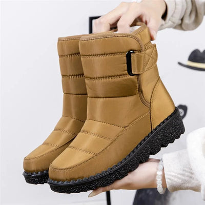 Women's Waterproof Winter Boots with Fur Lining and Anti-Slip Sole