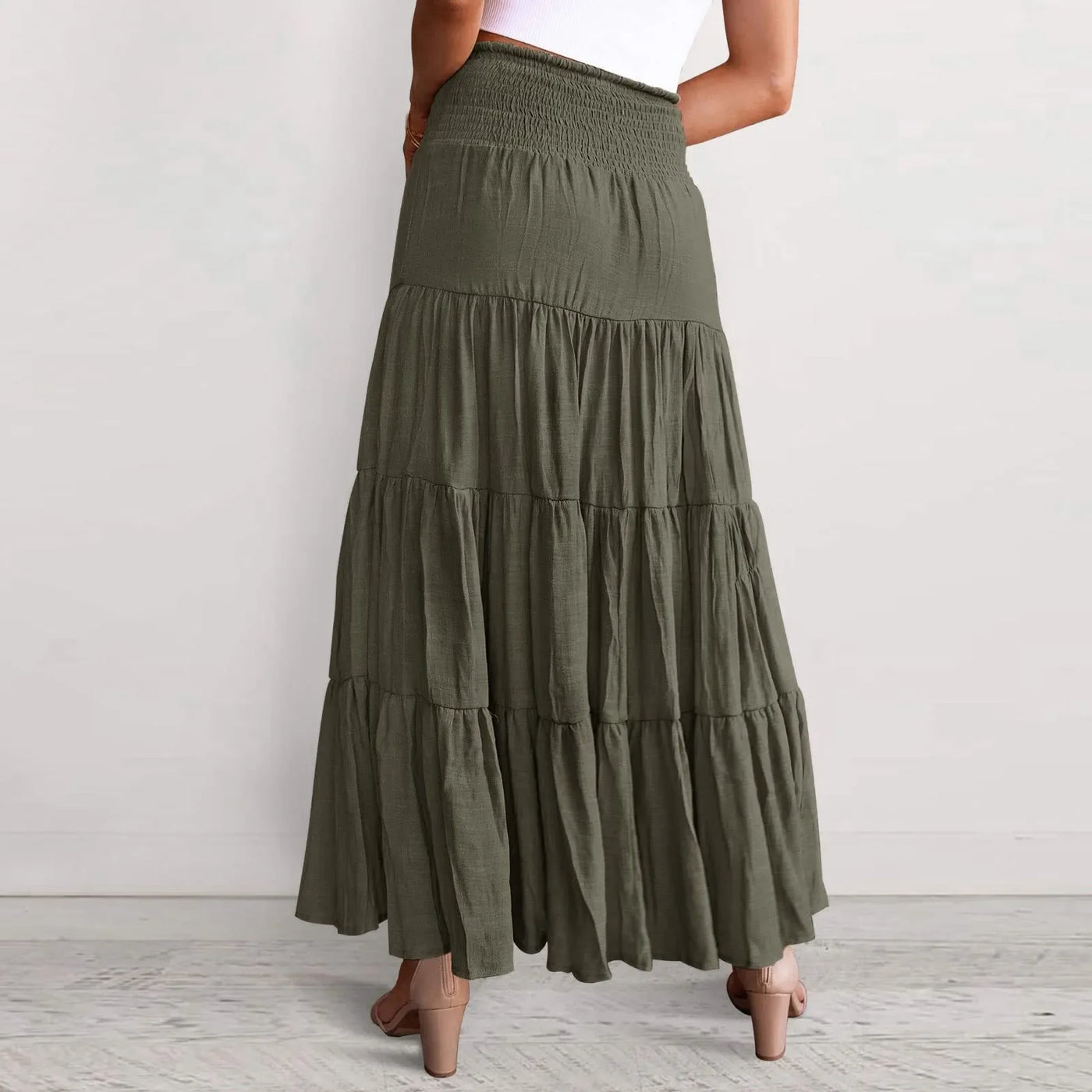 Celeste™ - Boho High-Waisted Maxi Skirt