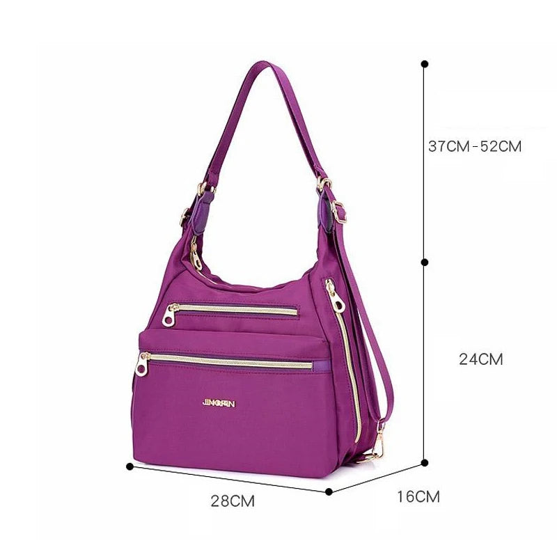 Convertible Multi-Purpose Handbag – Crossbody and Backpack with Multiple Compartments