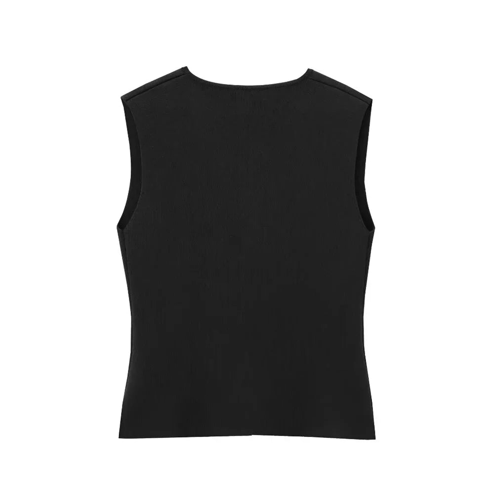 Nela™ Knitted Sleeveless Top | Effortless Style for Every Occasion