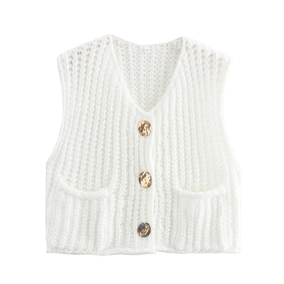 Bella | Stylish Knitted Vest for Women – Cozy & Trendy Layering Piece