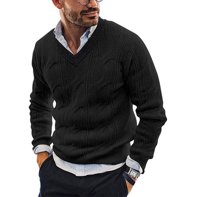 Ian Sweater | Warm & Stylish V-Neck Slim Fit Sweater for Men