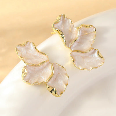 Maple Leaf Earrings – Elegant and Colorful Petal Earrings for Women