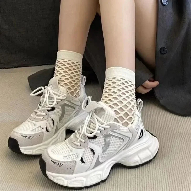 Women's Chunky Platform Sneakers – Trendy and Comfortable