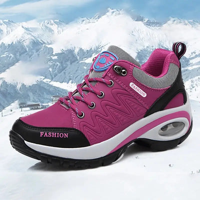 Women's Hiking Shoes with Raised Sole – Waterproof and Breathable Outdoor Footwear