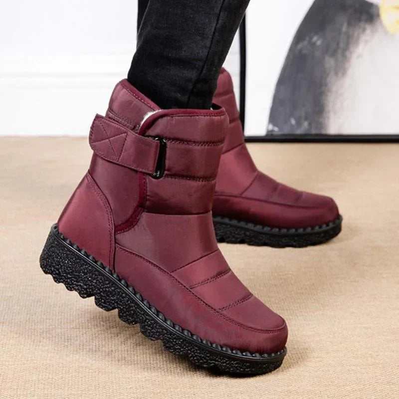 Women's Waterproof Winter Boots with Fur Lining and Anti-Slip Sole