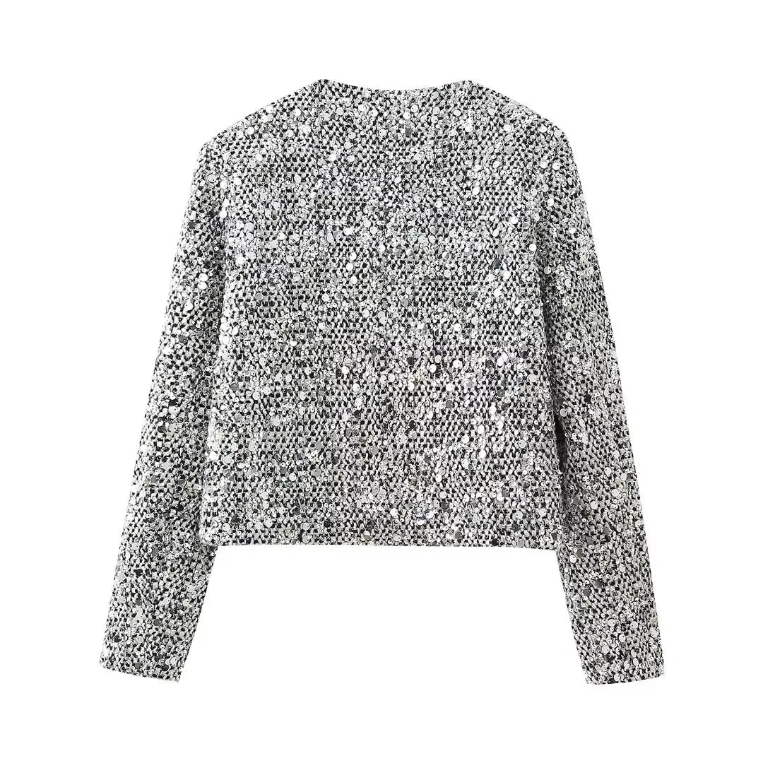 Georgia Glamorous Sequin Jacket – Sparkle with Style and Confidence