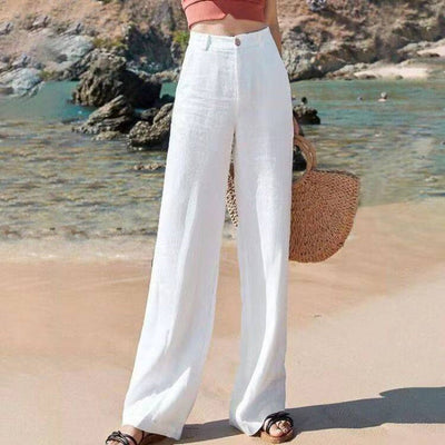 Diana Linen Pants | A Classic Wide-Leg Style