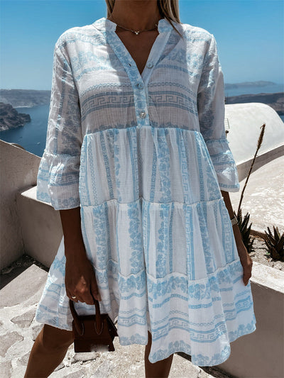 Inna Ibiza Ruffle Dress | Airy Boho Style with a Relaxed Fit