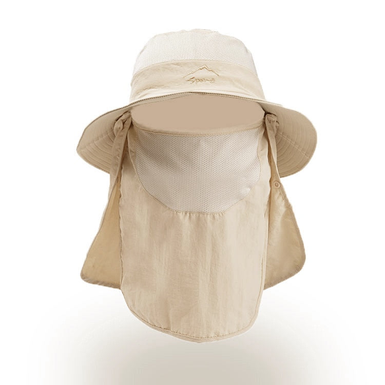 Lio Outdoor Bucket Hat | UV Protection Fisherman Hat with Removable Neck & Face Shield