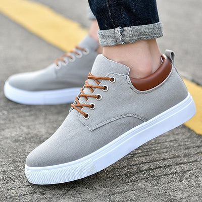 David™ Canvas Sneakers | Stylish Men's Sneakers with White Sole