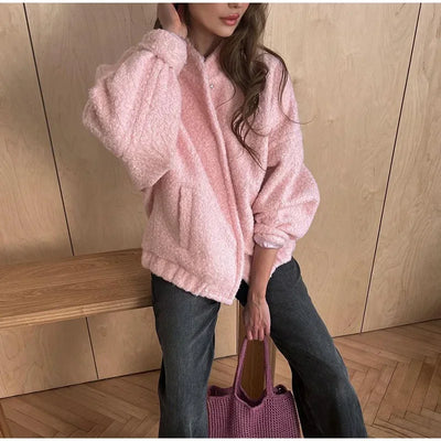 Luxury Fluffy Faux Fur Jacket for Women