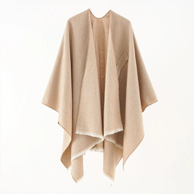 Mia Cashmere Poncho | Retro & Stylish Shawl Cloak for Women