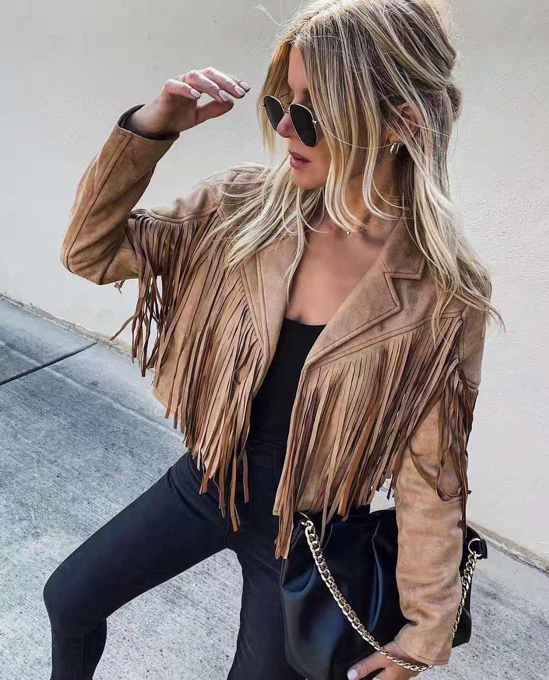 Rosy Western Fringe Jacket | Unique Details for a Bold, Standout Look